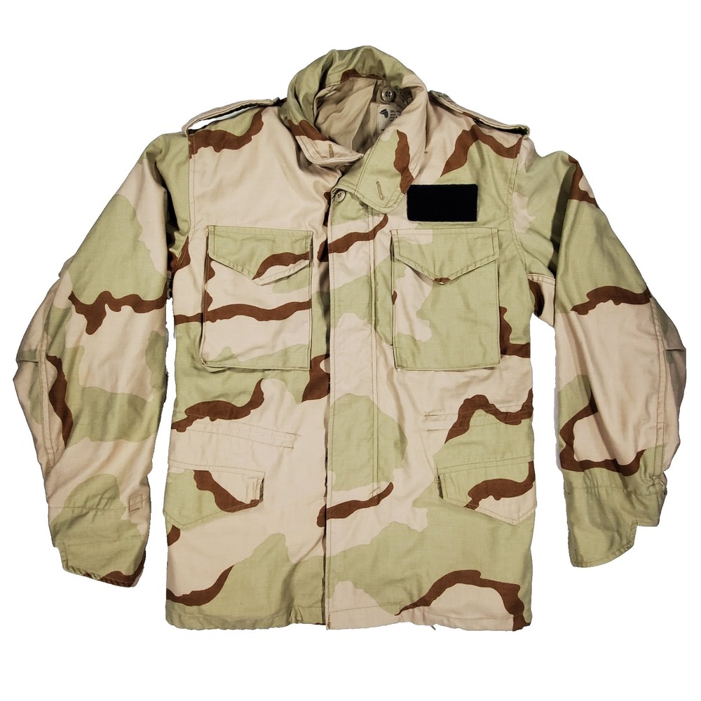 Vintage US Military DCU 3 Color Desert Field Jacket Small Regular Isratex 1991